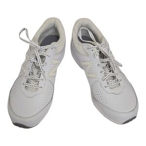 New Balance Cush Women's 8.5 Walking Shoes White Lace Up Comfort Sneakers Clean